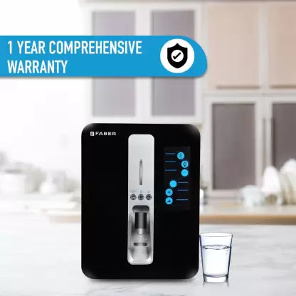 Faber FWP Neutron PRO (RO+UV+COPPER GUARD+PH ENHANCER+MINERAL FILTER) 10 L RO + UV Water Purifier  (Black) Faber FWP Neutron PRO (RO+UV+COPPER GUARD+PH ENHANCER+MINERAL FILTER) 10 L RO + UV Water Purifier  (Black)